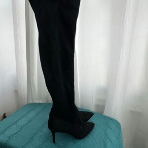 Jessica Simpson Abrine Over the Knee Pointed Toe Boots Black Size 8.5 NWOT
